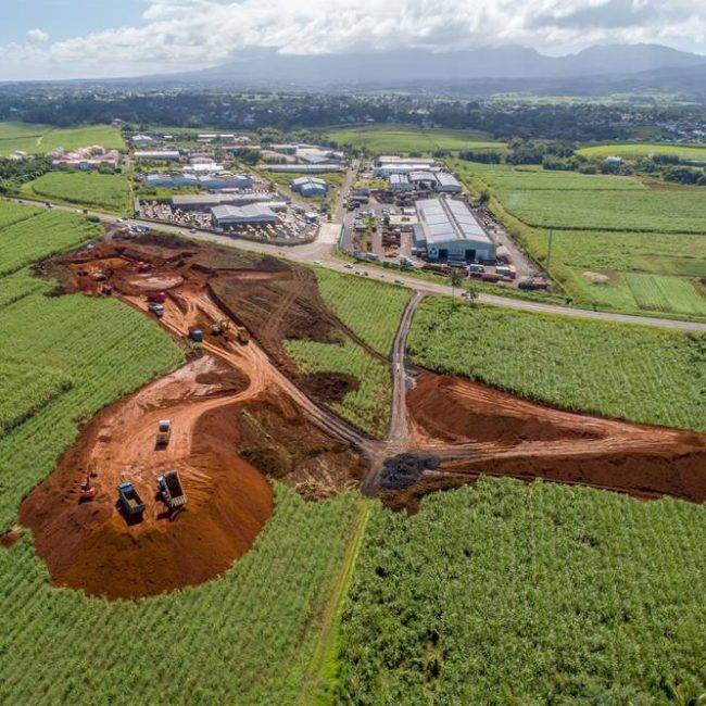 Chantier Giratoire de La Jaula - Guadeloupe