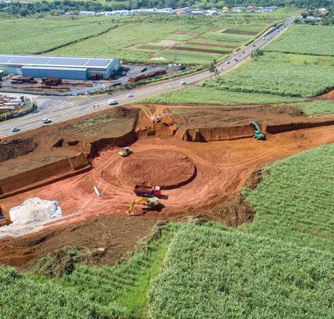 Chantier Giratoire de La Jaula - Guadeloupe