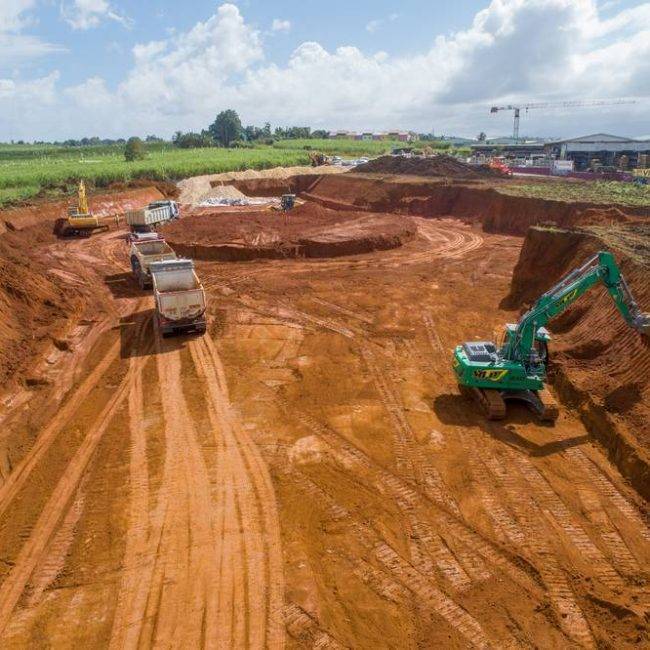 Chantier Giratoire de La Jaula - Guadeloupe