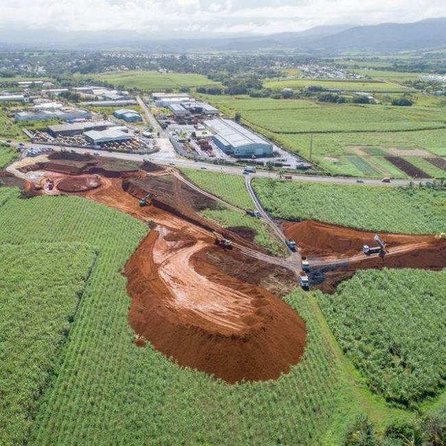 Chantier Giratoire de La Jaula - Guadeloupe