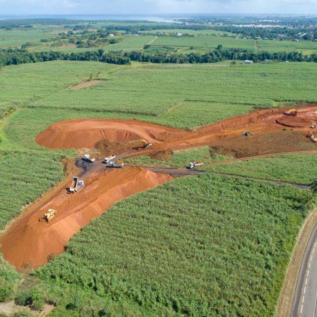 Chantier Giratoire de La Jaula - Guadeloupe