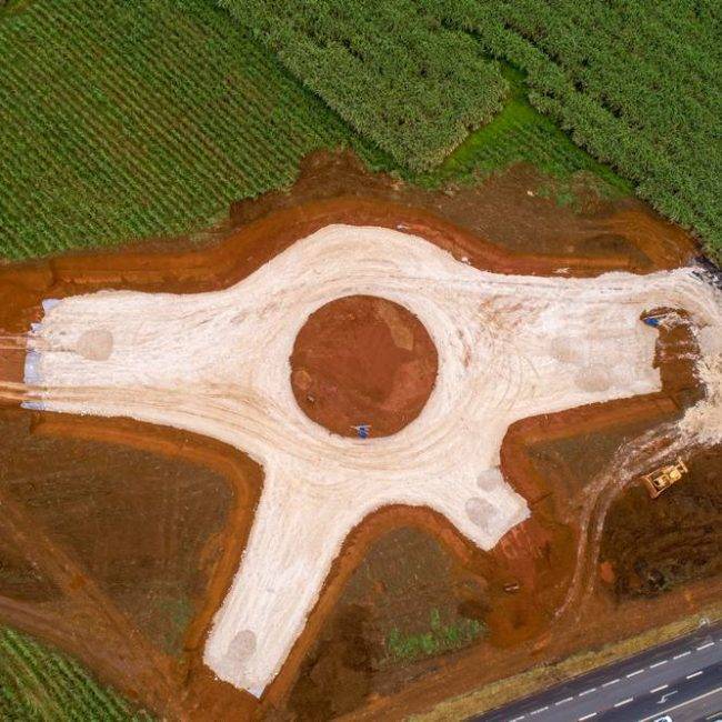 Chantier Giratoire de La Jaula - Guadeloupe