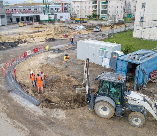 Chantier Guadeloupe - Résine ZAC Raizet