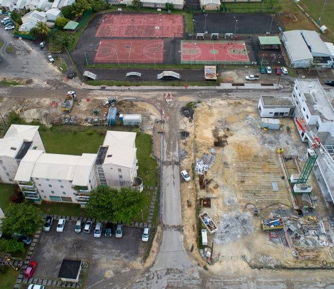 Chantier Guadeloupe - Résine ZAC Raizet