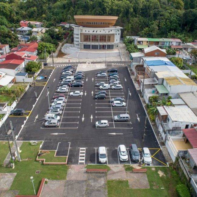 Chantier parking abymes guadeloupe