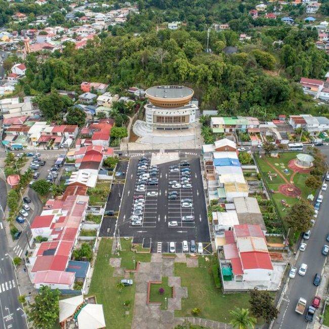 Chantier parking abymes guadeloupe