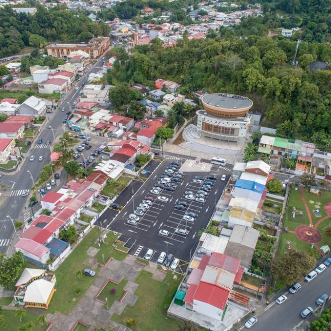 Chantier parking abymes guadeloupe