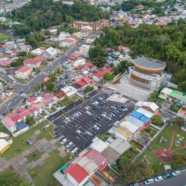 Chantier parking abymes guadeloupe