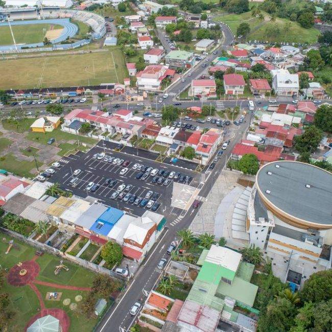 Chantier parking abymes guadeloupe