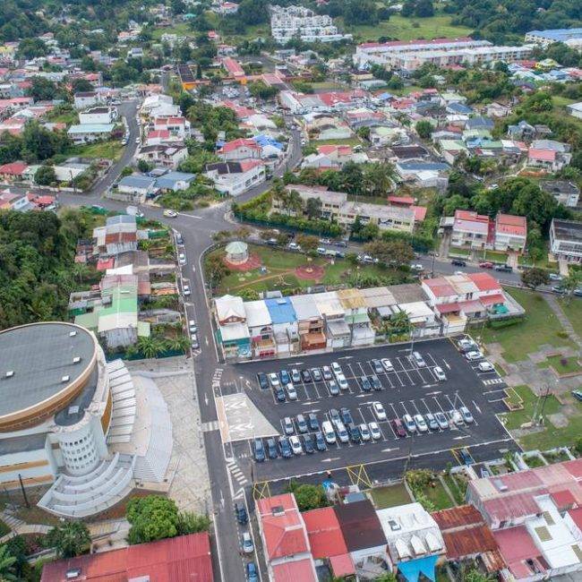 Chantier parking abymes guadeloupe