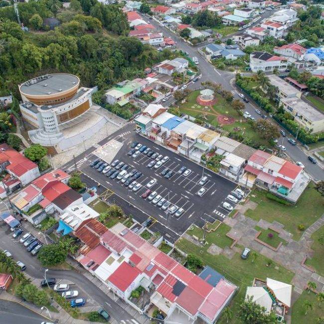 Chantier parking abymes guadeloupe