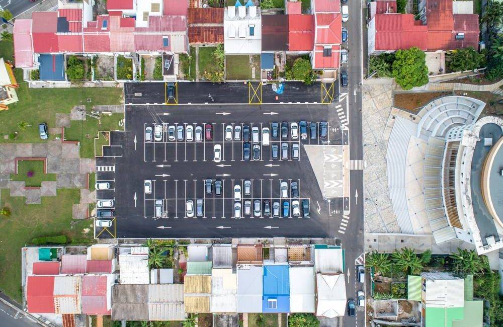 Chantier parking abymes guadeloupe