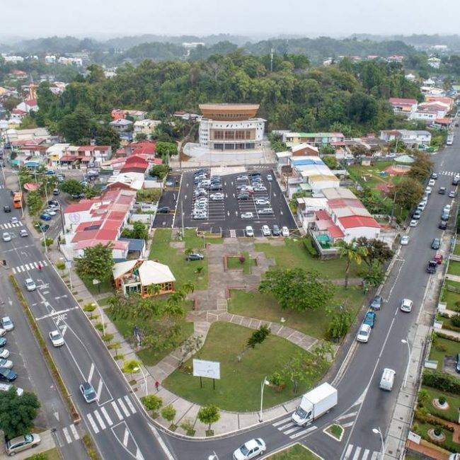 Chantier parking abymes guadeloupe