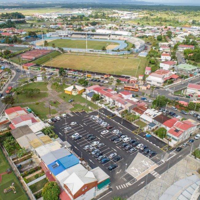 Chantier parking abymes guadeloupe