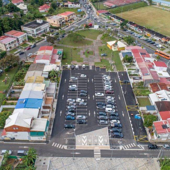 Chantier parking abymes guadeloupe