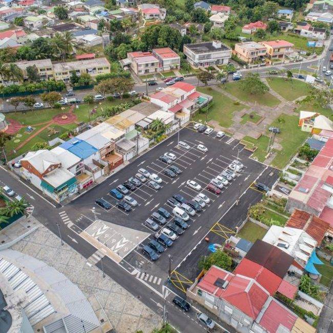 Chantier parking abymes guadeloupe