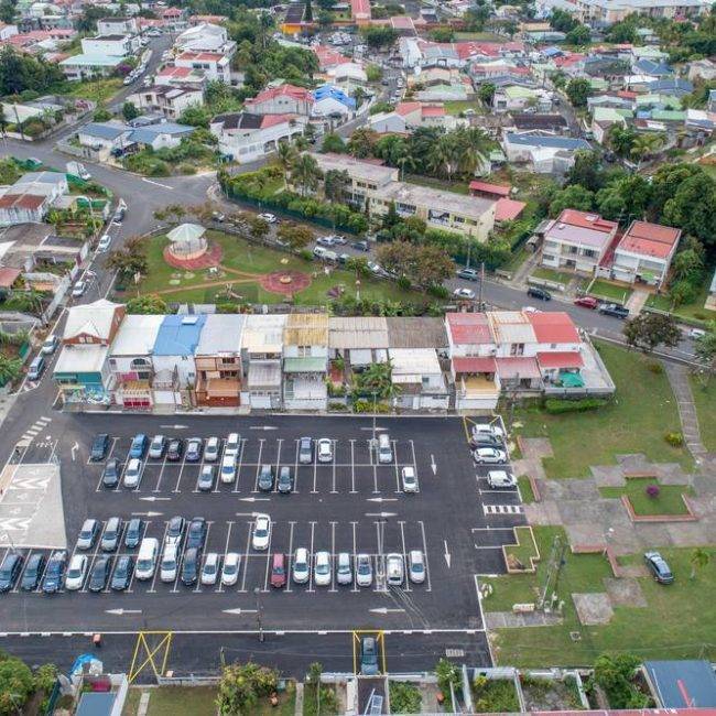Chantier parking abymes guadeloupe