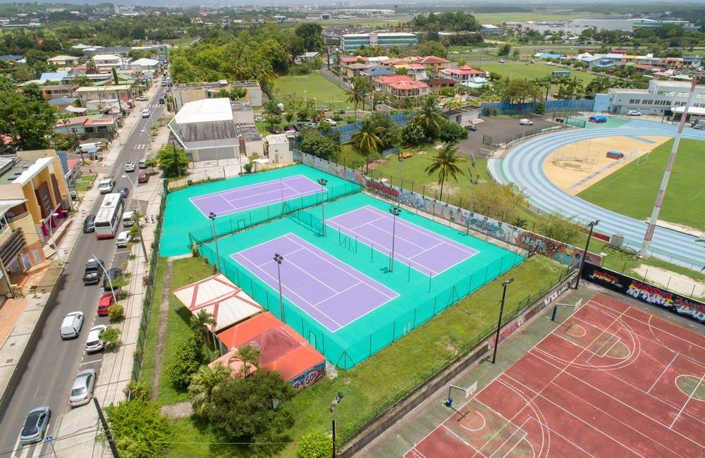 Terrains de tennis - les Abymes - construction Guadeloupe