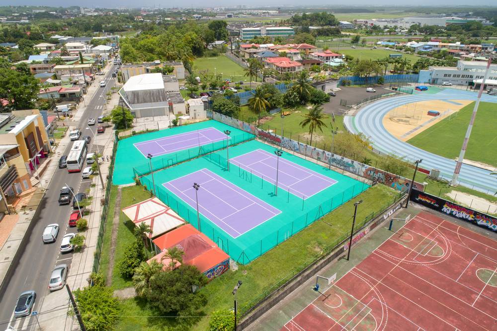 Terrains de tennis - les Abymes - construction Guadeloupe