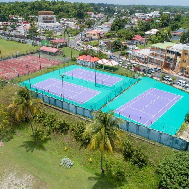 Terrains de tennis - les Abymes - construction Guadeloupe