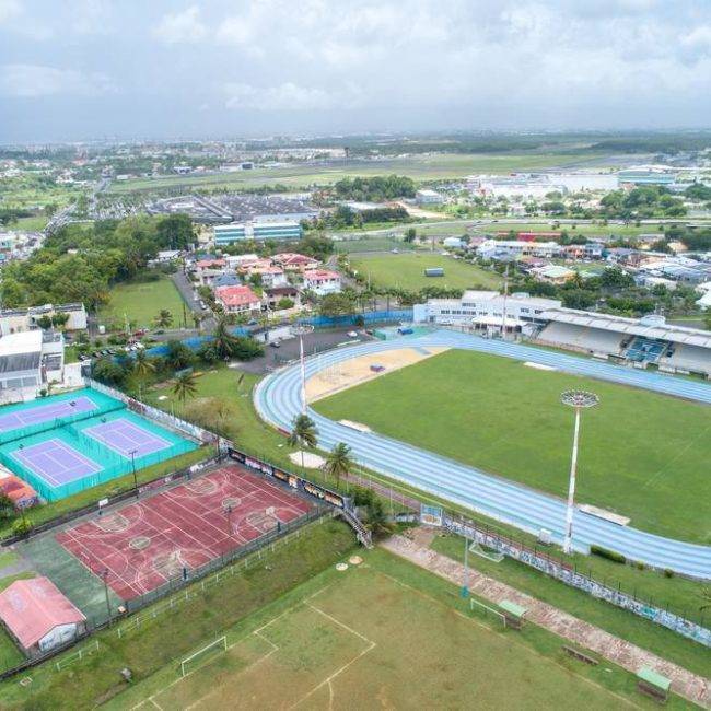 Terrains de tennis - les Abymes - construction Guadeloupe