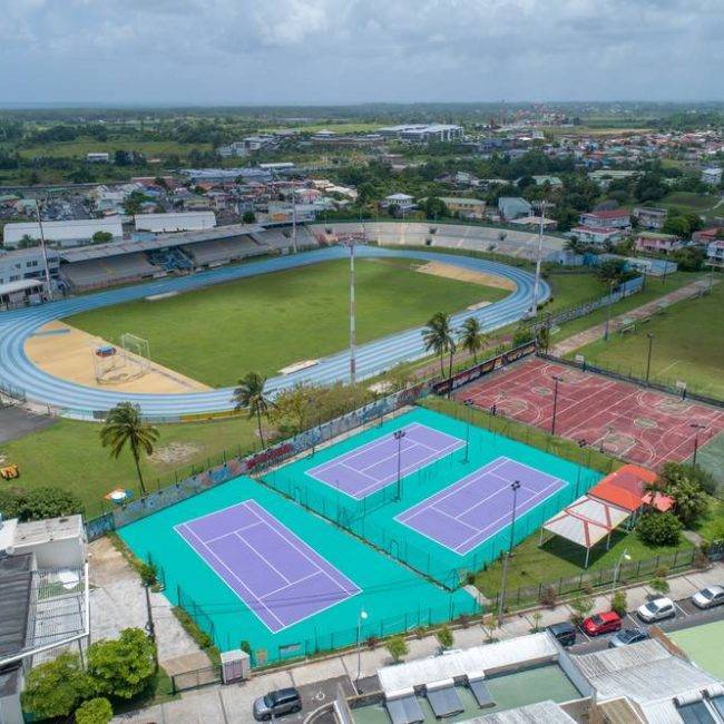 Terrains de tennis - les Abymes - construction Guadeloupe