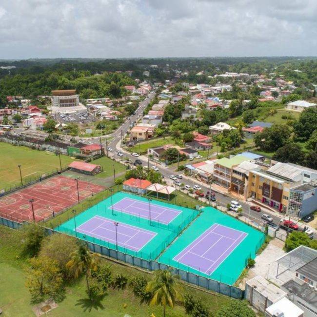 Terrains de tennis - les Abymes - construction Guadeloupe