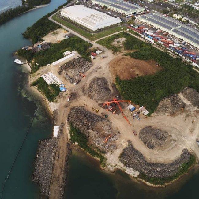 Sogetra guadeloupe chantier GPMG - Guadeloupe