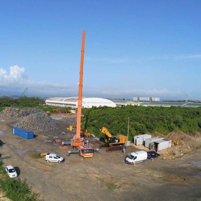 Sogetra guadeloupe chantier GPMG - Guadeloupe