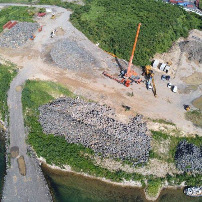Sogetra guadeloupe chantier GPMG - Guadeloupe