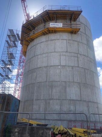 construction d’un silo béton de stockage de pellets